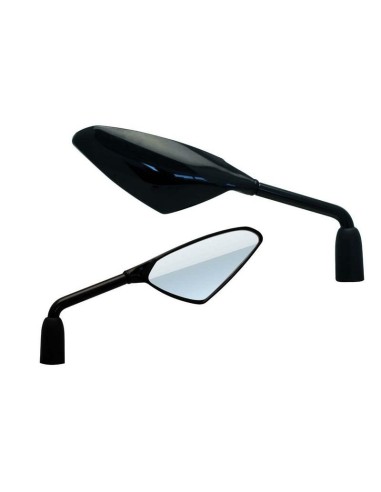 V PARTS Wind Mirror universal M10 x 1 25 - Black (pair)