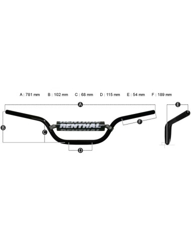RENTHAL Fatbar 745 Enduro Handlebar