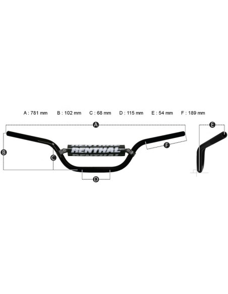 RENTHAL Fatbar 745 Enduro Titanium