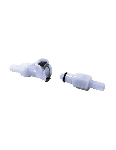 Conector rapid MOTION PRO Ø8mm cu dublu închidere alb