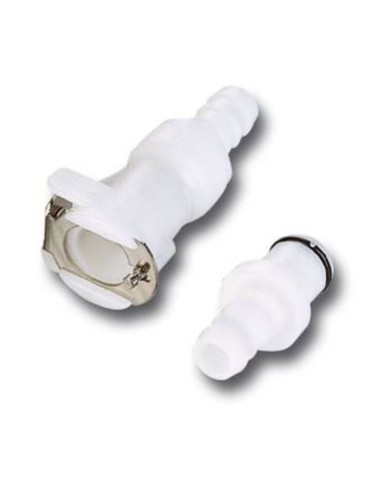 MOTION PRO Quick Connector Ø6mm Single Shut Off White