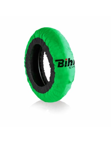 BIHR Home Track EVO2 Autoregulated Tire Warmer Tire Front 120 / Rear 180-200mm Green