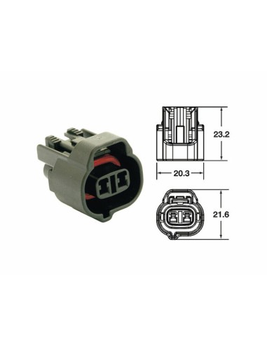 Conector mamă BIHR 090 seria SMTO OE Tip 2 set de capete Negru - 5 buc