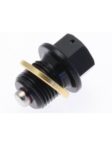 TECNIUM Magnetic Oil Drain Plug - Aluminium Black M20x1,5x14